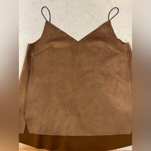 Oak + Fort Faux Suede Tank Top XS Like New
